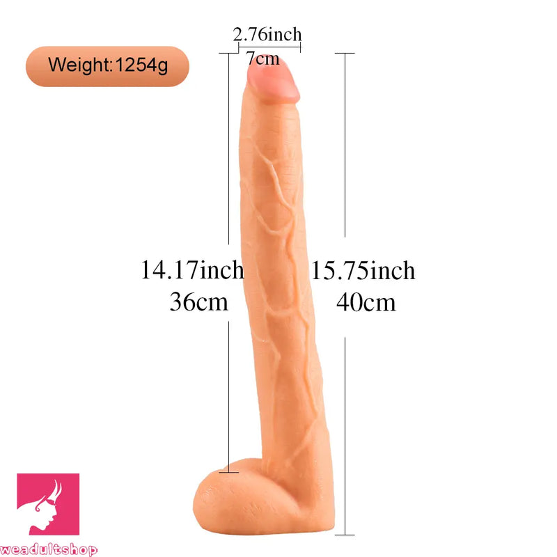 15.75in Extra Long Huge PVC Skin Feeling Dildo Sex Toy For Adults