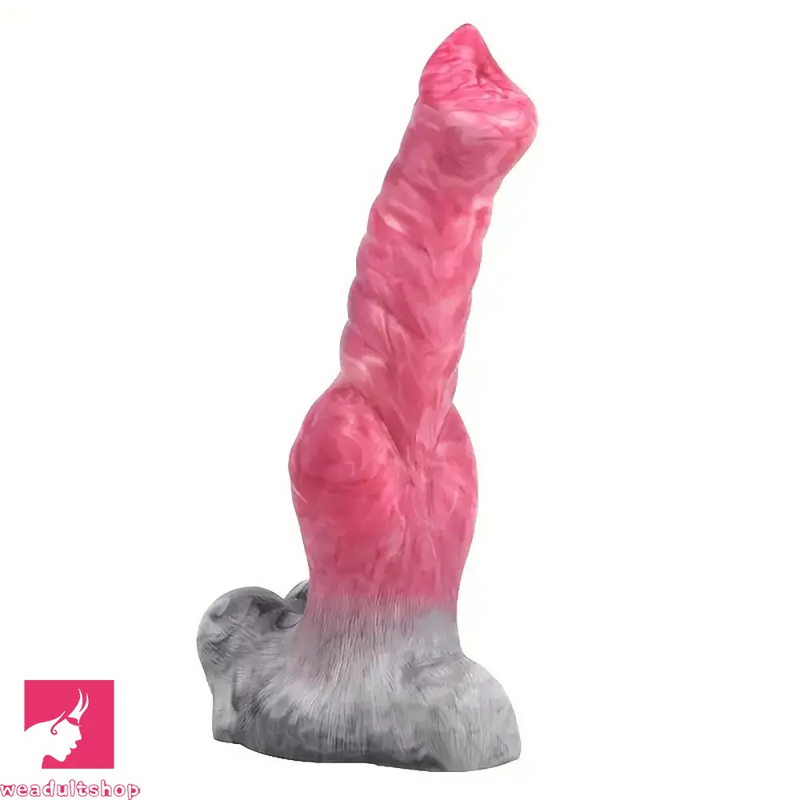 10.23in Large Wolf Fantasy Realistic Soft Silicone Knot-Like Dildo