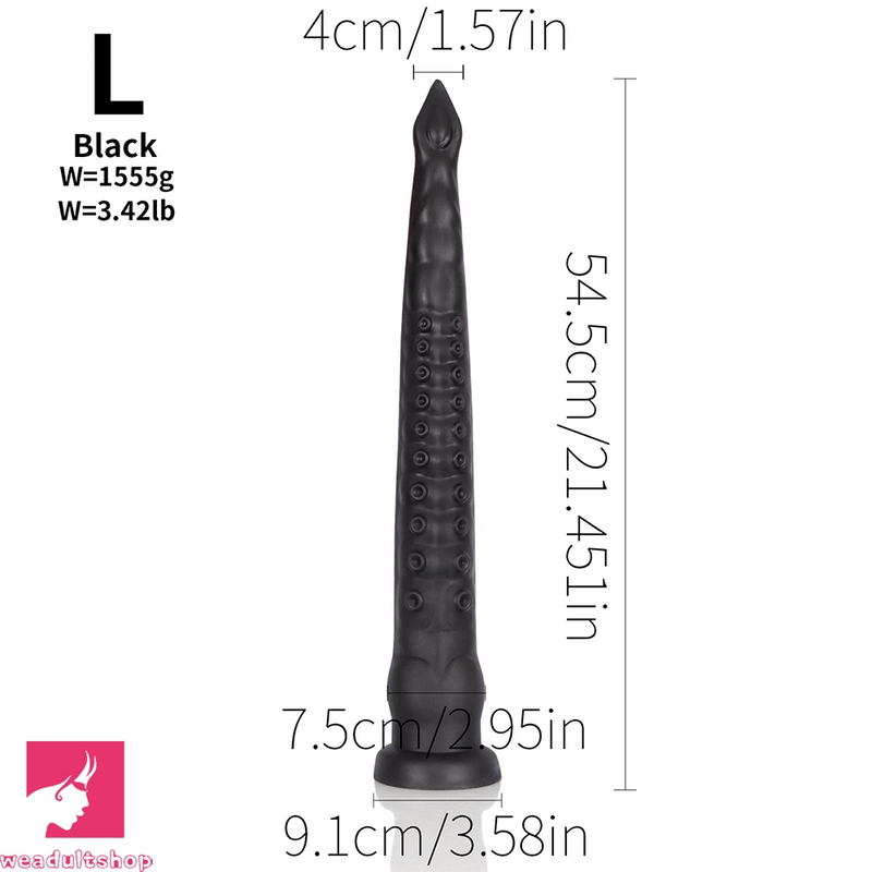 12.2in 17.51in 21.45in Long Tentacle Monster Huge Silicone Cock Dildo