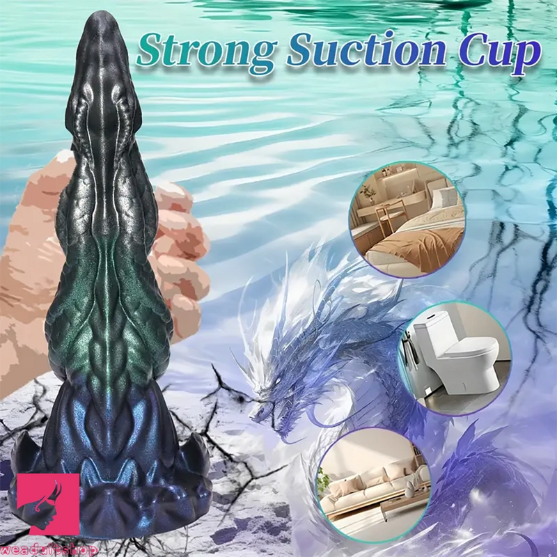 8.46in Dragon Monster Creature Silicone Soft Easy Entry Big Dildo