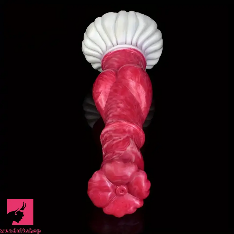 9.96in Soft Silicone Big Knot Petal Horse Dildo For Women Real Sex