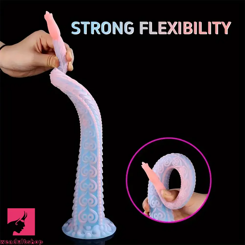 14.96in 18.11in Big Long Flower Petal Silicone Soft Dildo For Women