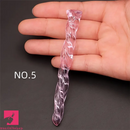 3.74in Threaded Glass Small Dildo G-spot Stimulator For Anal Orgasm