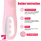 10.24in Thrusting Vibrating Heating Big Dildo With Tongue Licking Toy