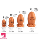 3.54in 5.12in 6.5in 7.52in Soft Silicone Small Clit Dragon Egg Dildo