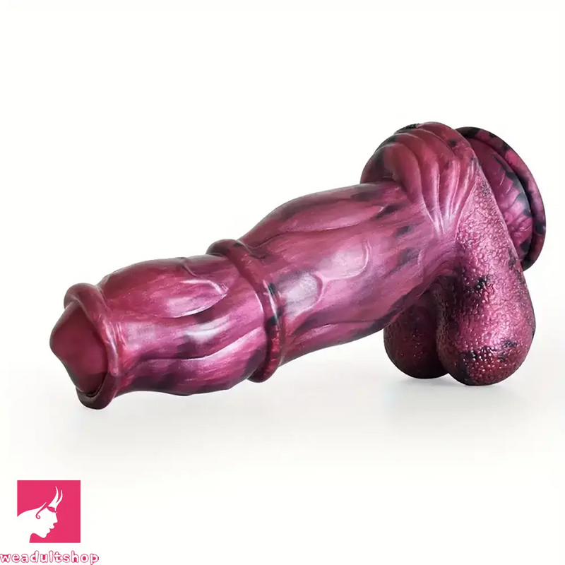 8.27in Realistic Horse Flexible Silicone Big Dildo Animal Penis Stroker