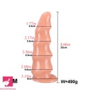 6.69in 8.66in 10.24in Exotic Wavy Anal Big PVC Dildo Cock Butt Plug