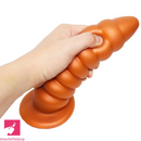 9.84in Big Threads Silicone Anal Dildo Suction Cup Soft Cock Butt Plug