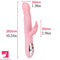 10.24in Thrusting Vibrating Heating Big Dildo With Tongue Licking Toy