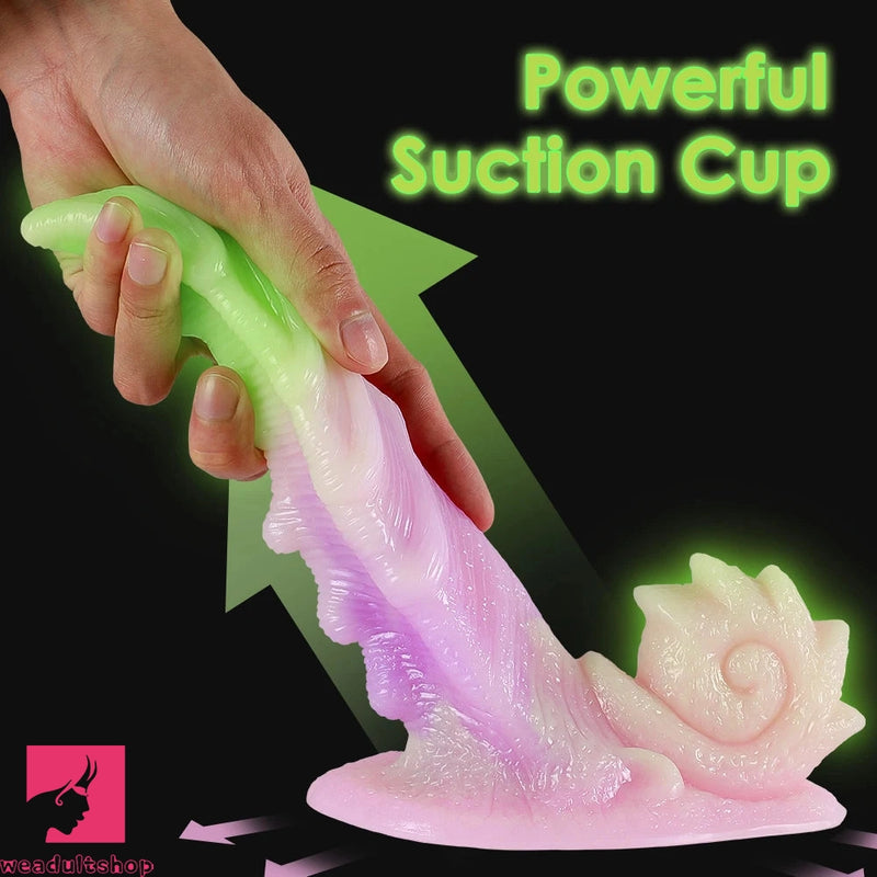 7.87in Dragon Tentacle Luminous Anal Monster Silicone Flexible Dildo