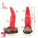 4.72in 6.06in 7.08in 8.42in 9.8in Dragon Silicone Women Cock Dildo