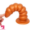 9.84in Big Threads Silicone Anal Dildo Suction Cup Soft Cock Butt Plug