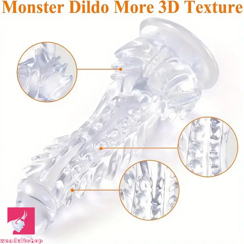 9in Monster Big Clear Dragon Suction Cup Dildo For Female Sex Toy