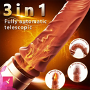 5.98in Clear Glass Double Sided Spiked Dildo Penis Erotic Toy