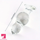 4.65in 4.92in 5.9in 6.89in Transparent Clear Small Glass Dildo