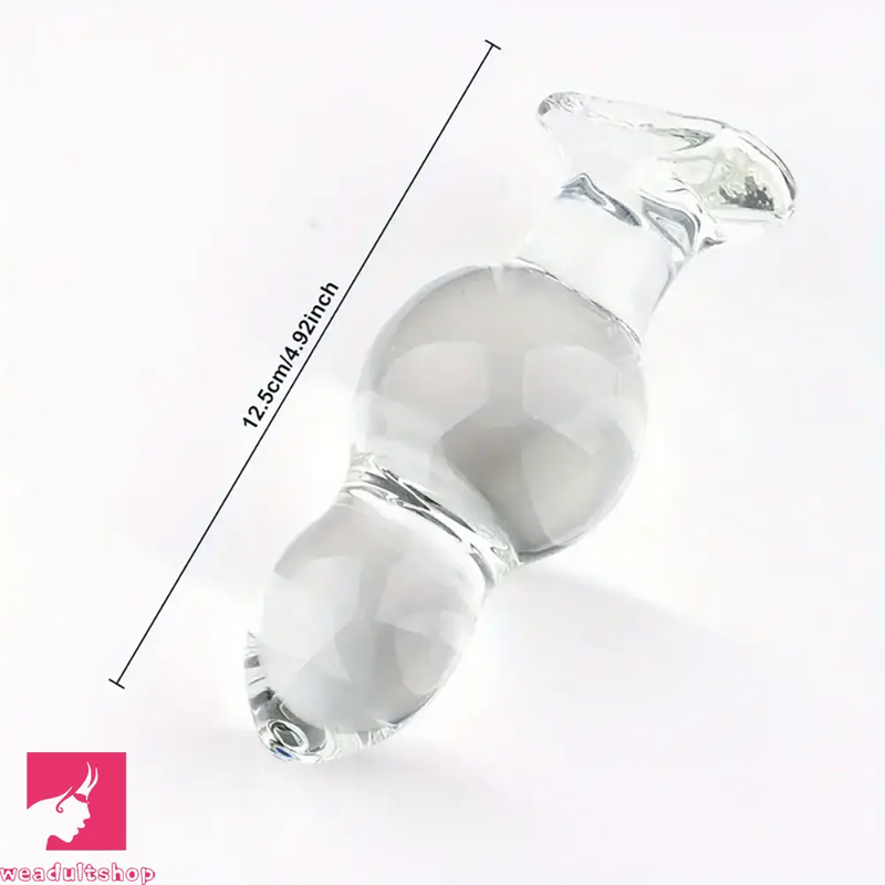 4.65in 4.92in 5.9in 6.89in Transparent Clear Small Glass Dildo