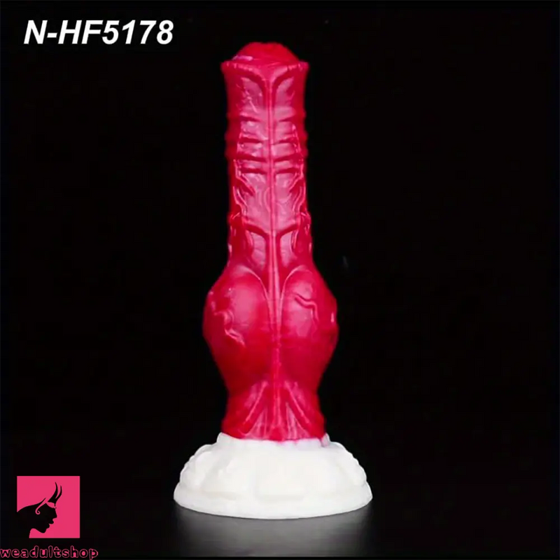 7.75in Monster Big Horse Knot Silicone Soft Animal Fantasy Dildo