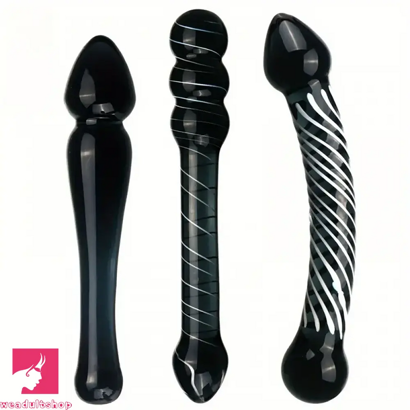 7.68in 7.87in Glass Masturbation Device Dildo For Anal Vaginal Sex Love