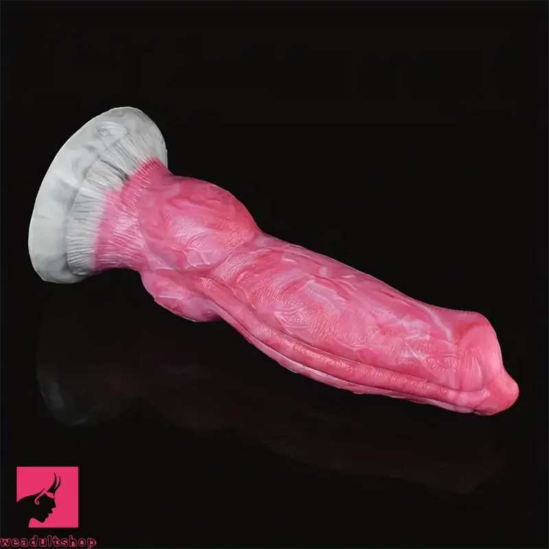 7.68in Soft Silicone Dog Knot Realistic Animal Dildo For Men Women