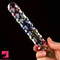 6.89in Glazed Spiked Glass Penis Massage Wand Dildo For Anal Sex