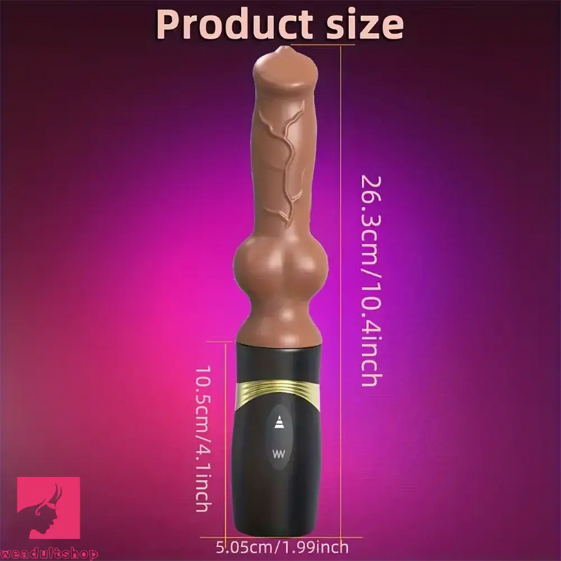 10.4in Realistic Silicone Dildo Thrusting Vibrating Sex Gun Pleasure