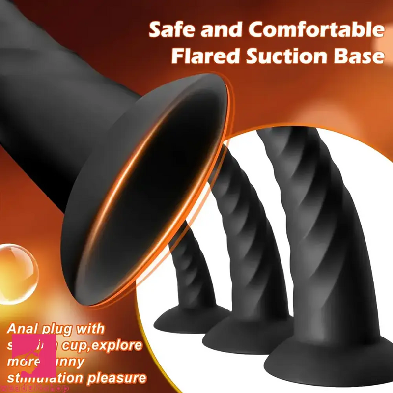 3.7in 5.3in 6.3in Small Silicone Flexible Butt Plug Dildo For Sex Using