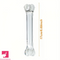 4.92in 6.69in Double-Headed Clear Transparent Glass Plug Dildo