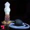 7.87in Liquid Silicone Soft Fantasy Odd Monster Squirting Wide Dildo