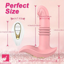 5.9in Thrusting Wireless Remote Electric Vibrating Dildo Small Vibrator