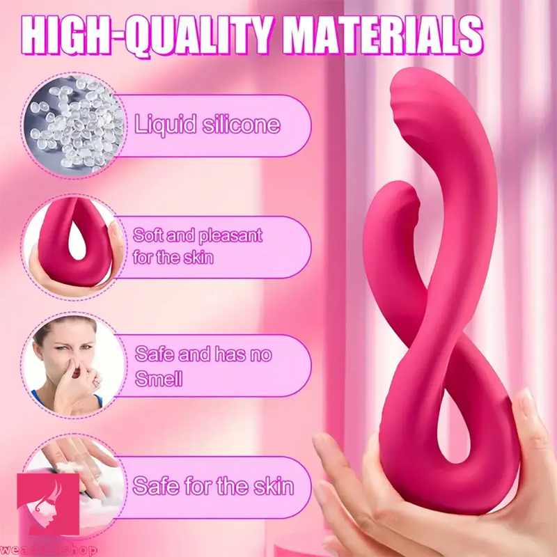 8.74in Dual Heads Vibrating Automatic Dildo For Clit Simultaneous