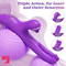 8.83in Powerful Dual-Head G-Spot Clitoral Stimulator Electric Dildo