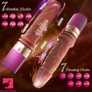 5.98in Clear Glass Double Sided Spiked Dildo Penis Erotic Toy