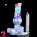 8.26in 10.43in Animal Dog Knot Soft Silicone Odd Big Dildo For Clit