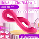 8.74in Dual Heads Vibrating Automatic Dildo For Clit Simultaneous