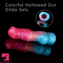 8.03in Silicone Soft Big Animal Dog Knot Dildo Sleeve Hollow Sex