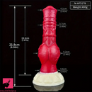 7.75in Monster Big Horse Knot Silicone Soft Animal Fantasy Dildo