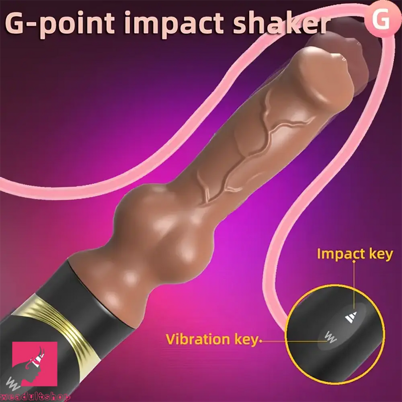 10.4in Realistic Silicone Dildo Thrusting Vibrating Sex Gun Pleasure