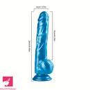 9.45in Big Real Suction Cup G Spot Dildo For Women Men Deep Play