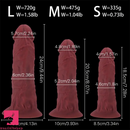 7.28in 8.07in 9.44in Big Thick Soft Silicone Dildo For Orgasm Sex Use