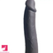 8.66in Real Silicone Soft Ebony Big Dildo For Adults G-Spot Pleasure