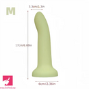 5.31in 6.69in 7.68in Thumb Shaped Silicone Soft Colored Cock Dildo