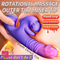 5.51in Triple Dildo Heating Thrusting Impact Rotation Electric Dildo