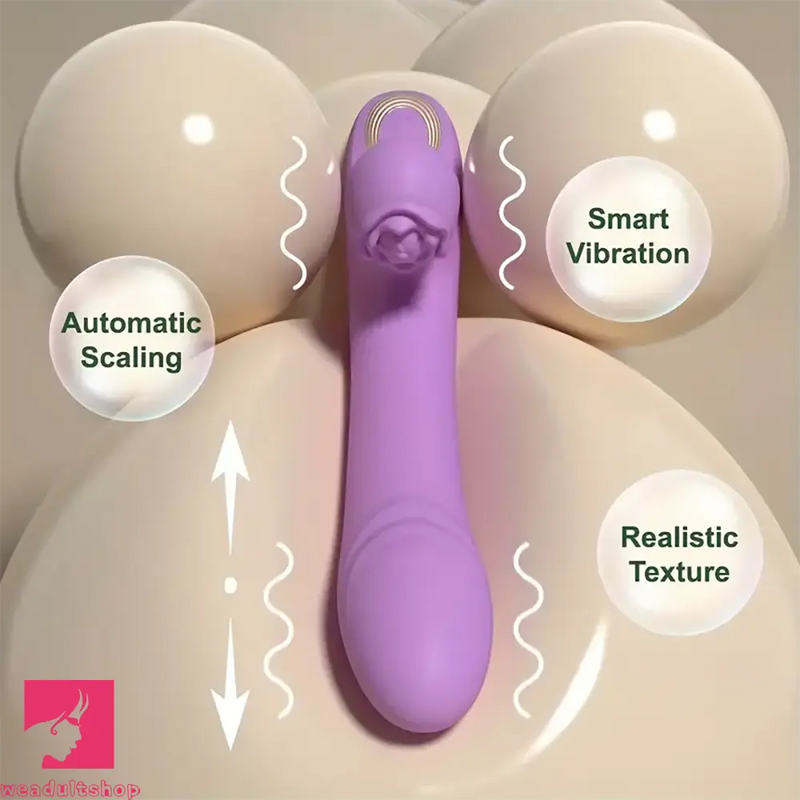 9.44in Big Vibrating Telescope Real Automatic Scaling Clit Dildo