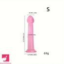 6.1in 6.89in 7.87in 8.66in Pink Anal Plug Dildo For Butt Clit Expander