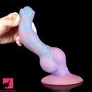 8.66in Colorful Night Light Silicone Luminous Big Dildo For Anal Sex