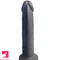 8.66in Real Silicone Soft Ebony Big Dildo For Adults G-Spot Pleasure