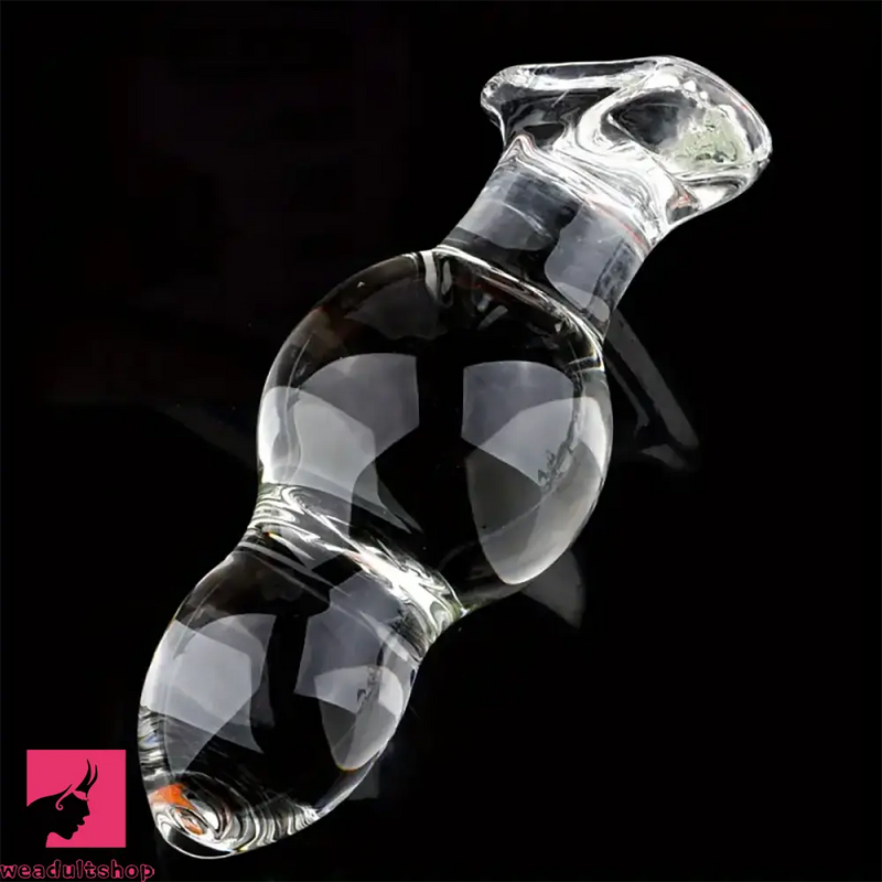 4.65in 4.92in 5.9in 6.89in Transparent Clear Small Glass Dildo