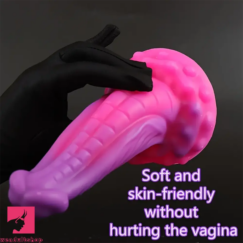 8.3in Big Soft Silicone Dragon Monster Dildo For Women Couples Clit