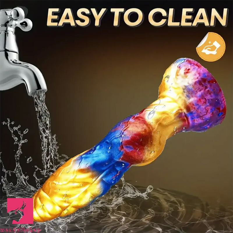 9.29in 3in1 Fantasy Knot Vibrating Thrusting Remote Control Dildo