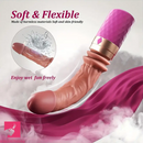 5.98in Clear Glass Double Sided Spiked Dildo Penis Erotic Toy